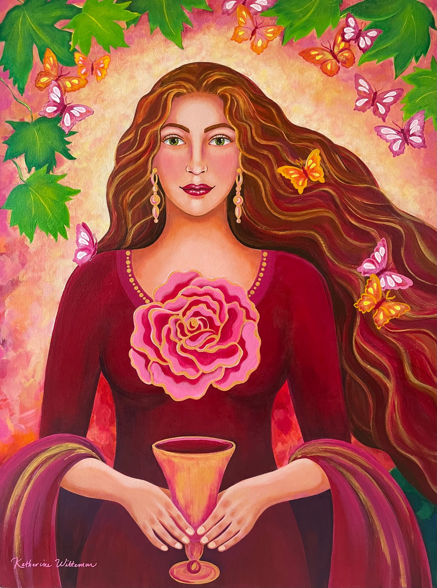Mary Magdalene: Garden of Eternal Love Canvas Giclee Print 11 x 15