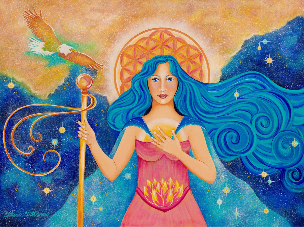 *Goddess of Unconditional Love Canvas Giclee Print 20 x 27