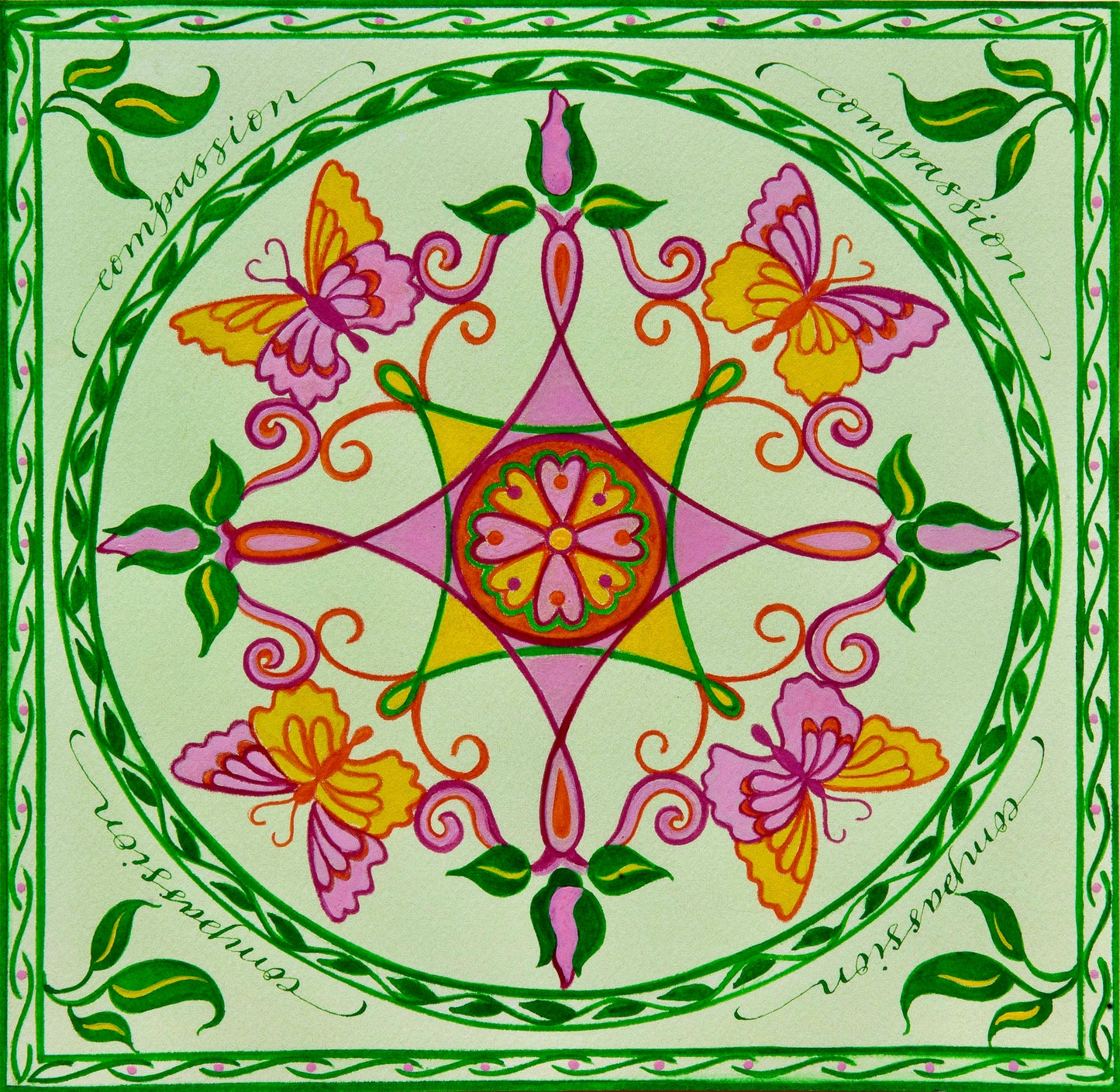 *Wings of Compassion Canvas Giclee Print 20 x 20