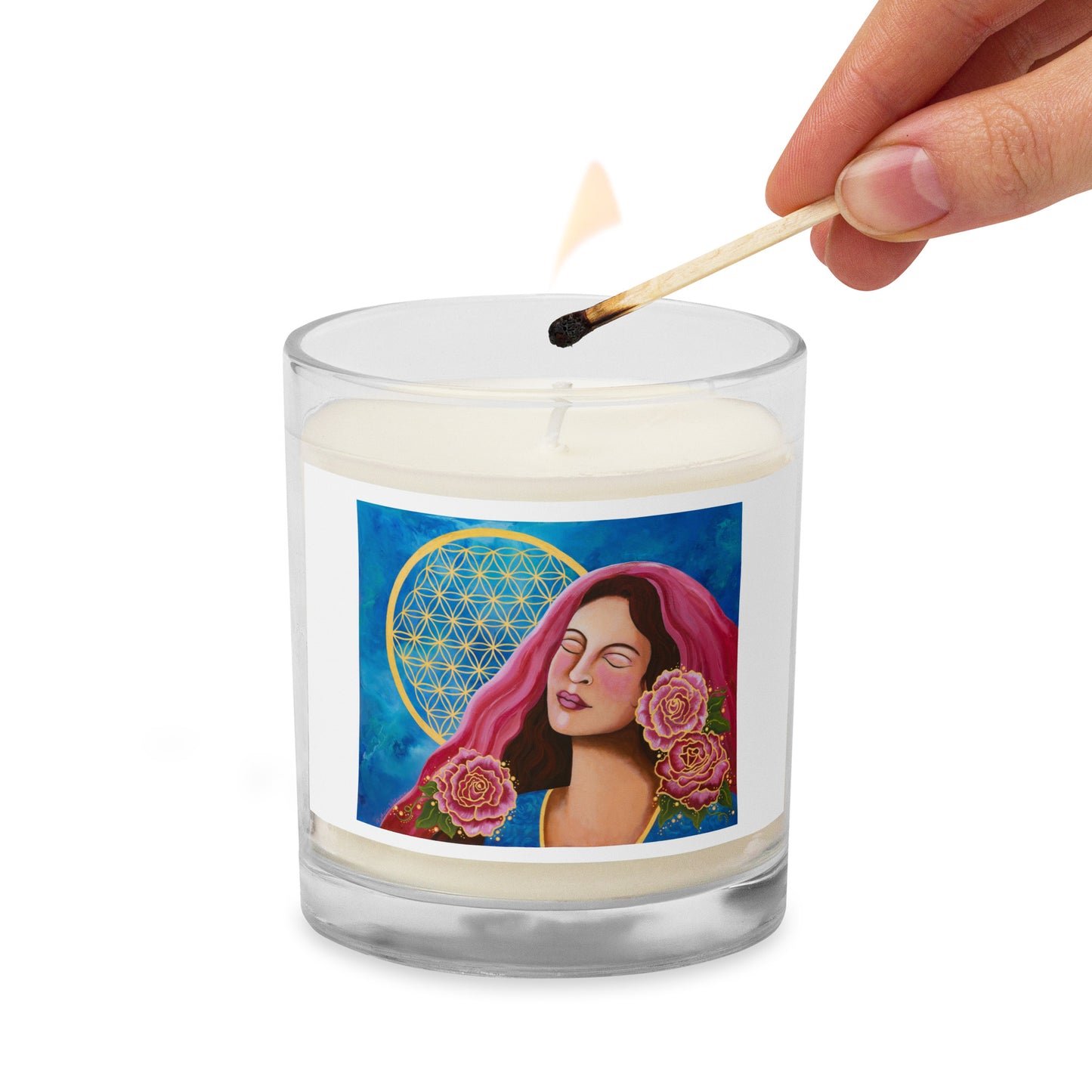 Mary Magdalene: The Light Within Glass Jar Soy Wax Candle