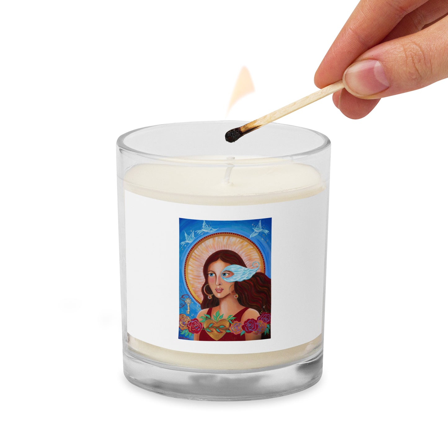 Spirit Voyager: She Travels between the Worlds Glass Jar Soy Wax Candle
