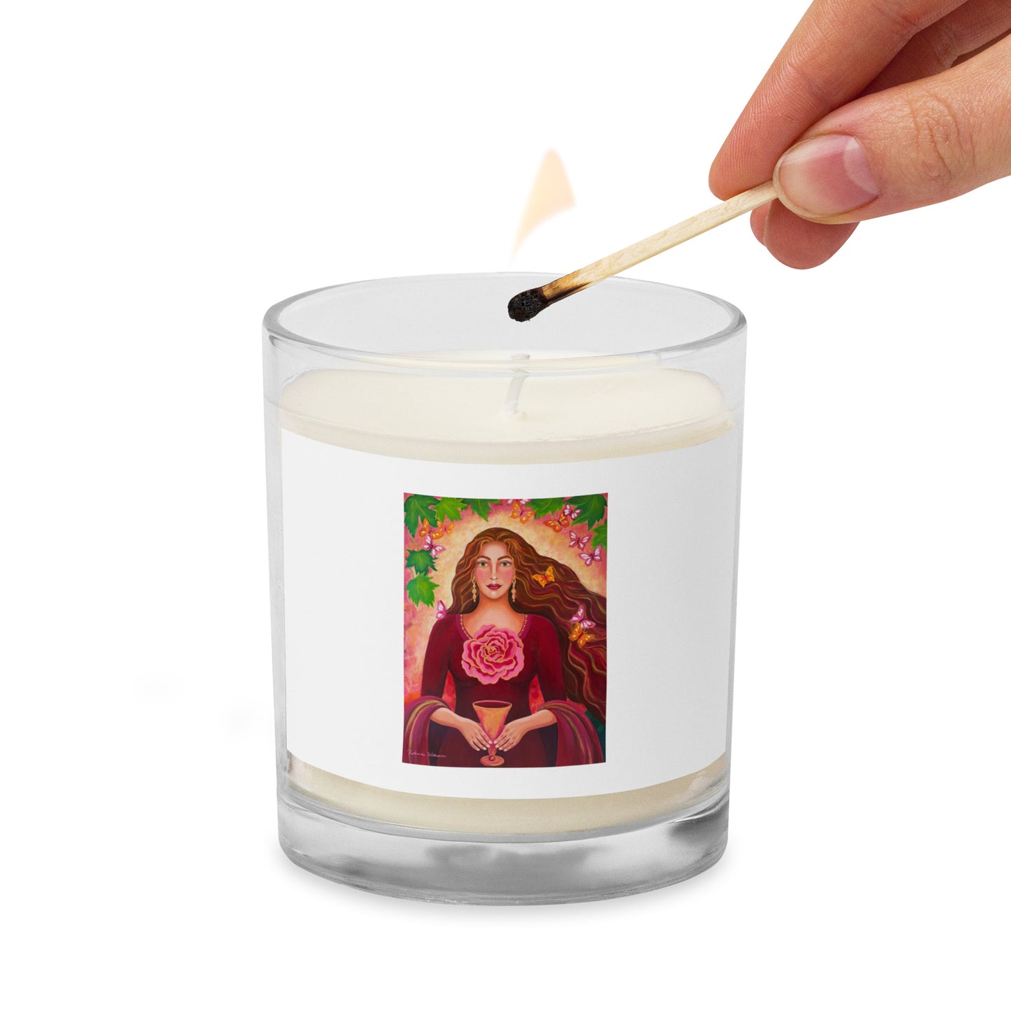 Mary Magdalene: Garden of Eternal Love Glass Jar Soy Wax Candle