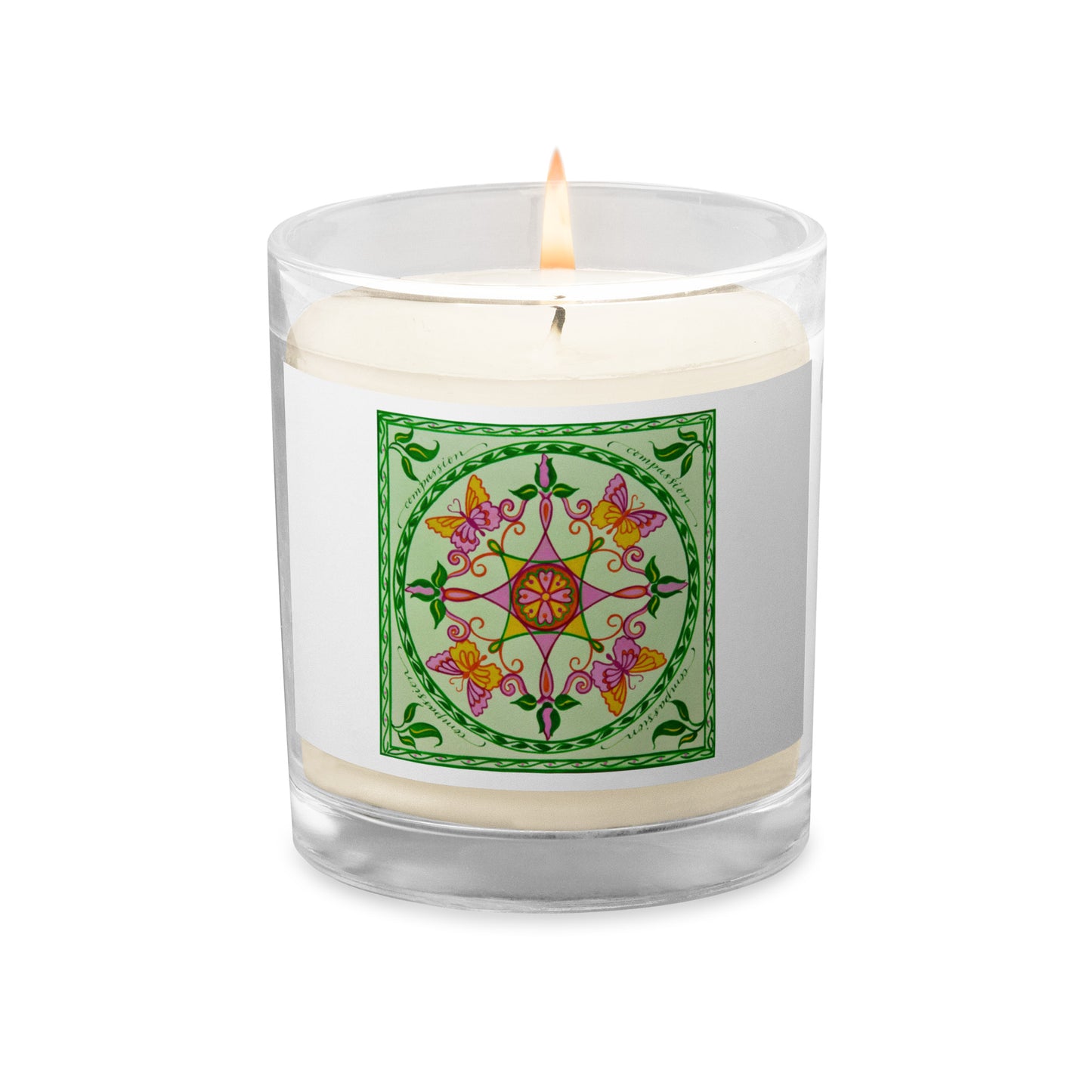 *Wings of Compassion Glass Jar Soy Wax Candle