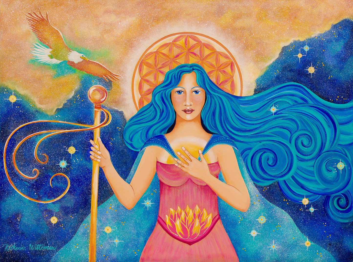 *Goddess of Unconditional Love Canvas Giclee Print 20 x 27