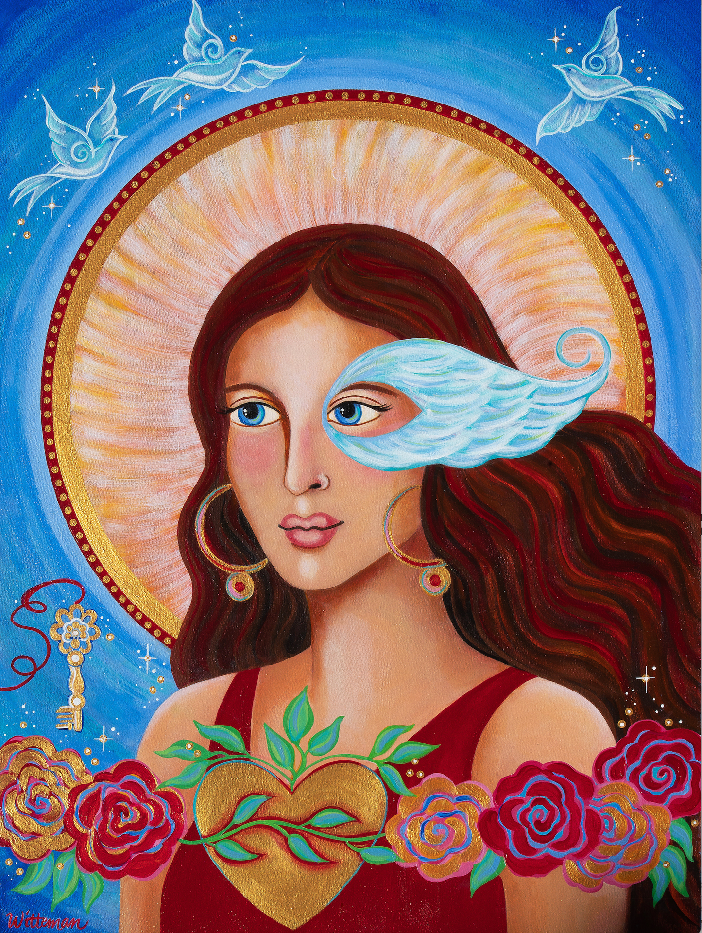 Spirit Voyager: She Travels between the Worlds Canvas Giclee Print 16 x 22