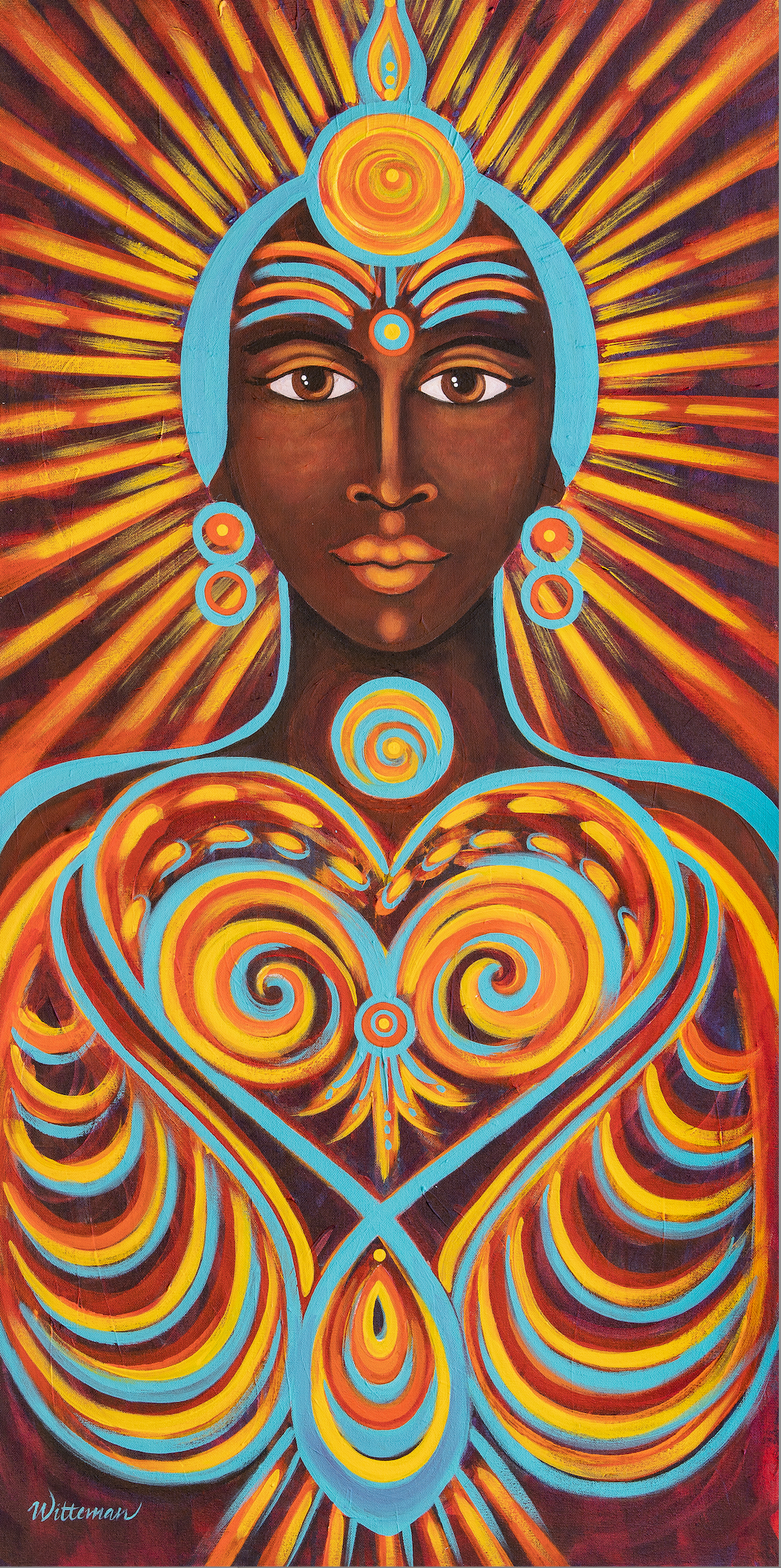 Mother of Light Canvas Giclee Print 11 x 22