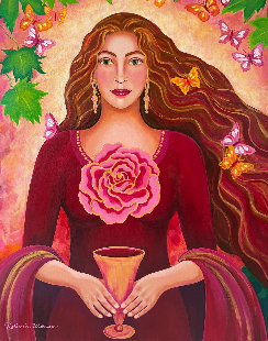 Mary Magdalene: Garden of Eternal Love Canvas Giclee Print 20 x 27
