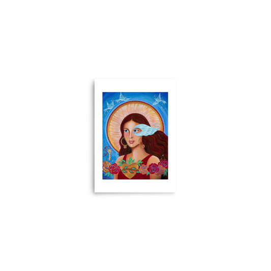 Spirit Voyager: She Travels between the Worlds 5" x 7" Altar Card