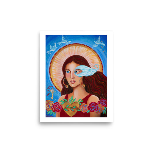 Spirit Voyager: She Travels Between the Worlds 8" x 10" Altar Card