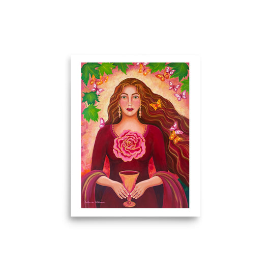 Mary Magdalene: Garden of Eternal Love 8" x 10" Altar Card