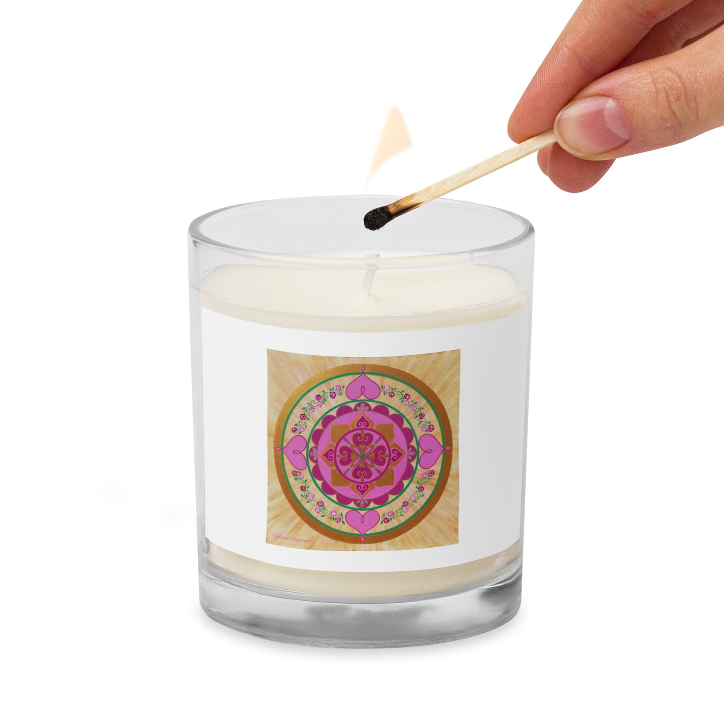 *Blessing of Divine Love Glass Jar Soy Wax Candle