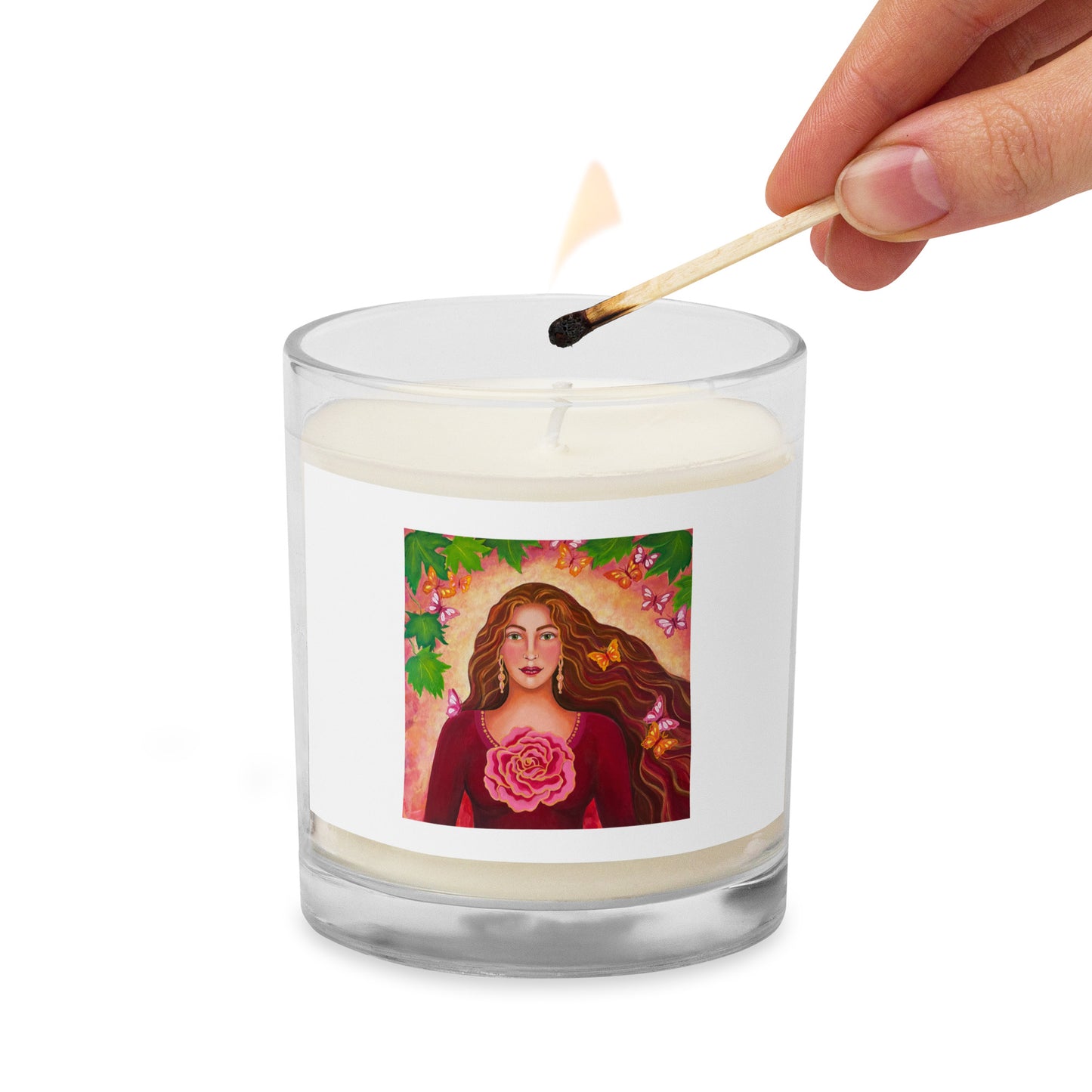 Magdalene's Rose Glass Jar Soy Wax Candle