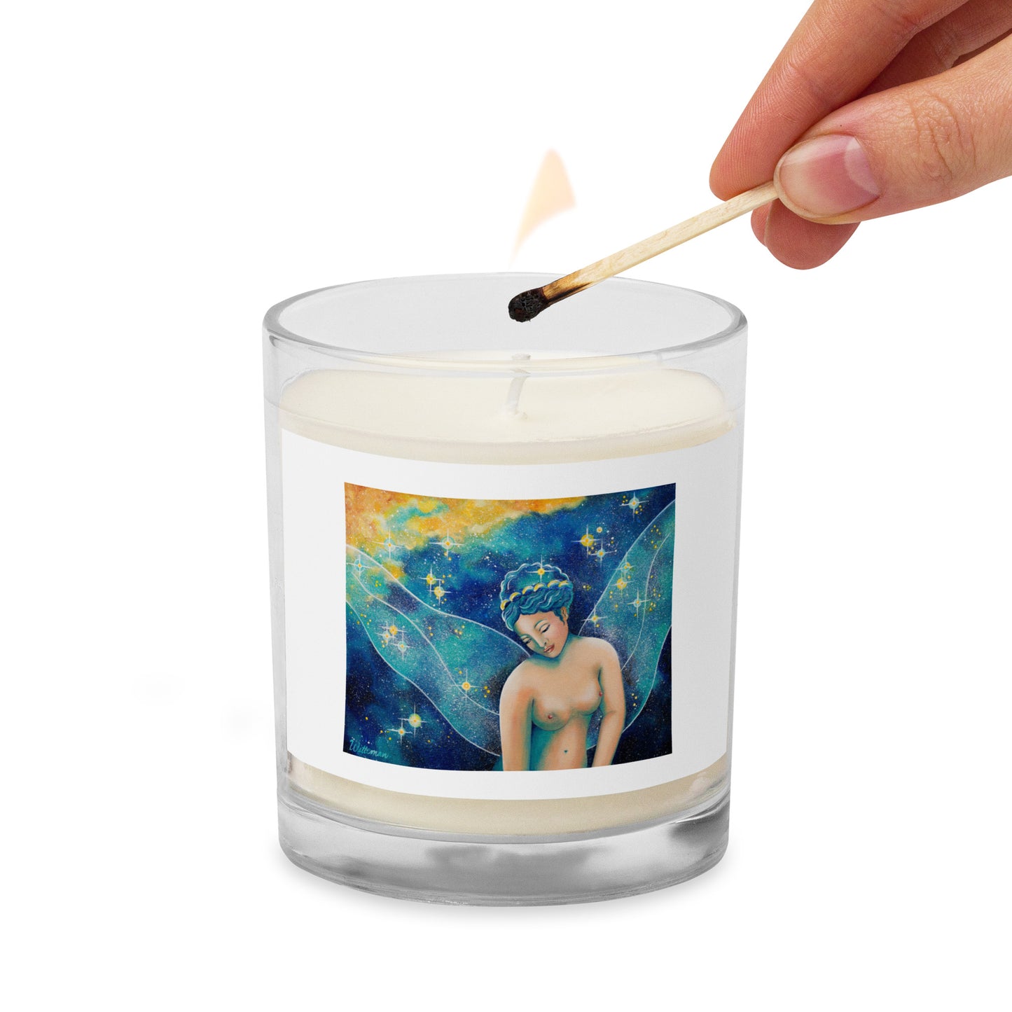 An Angel to Guide You Glass Jar Soy Wax Candle