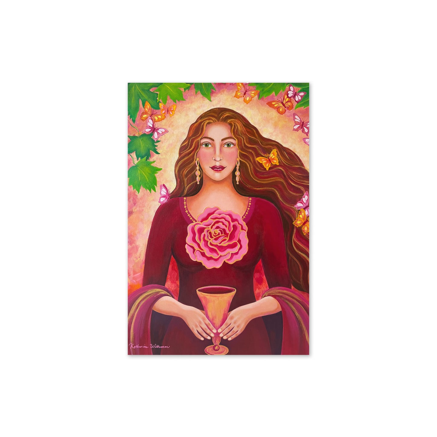 Mary Magdalene: Garden of Eternal Love Greeting Card