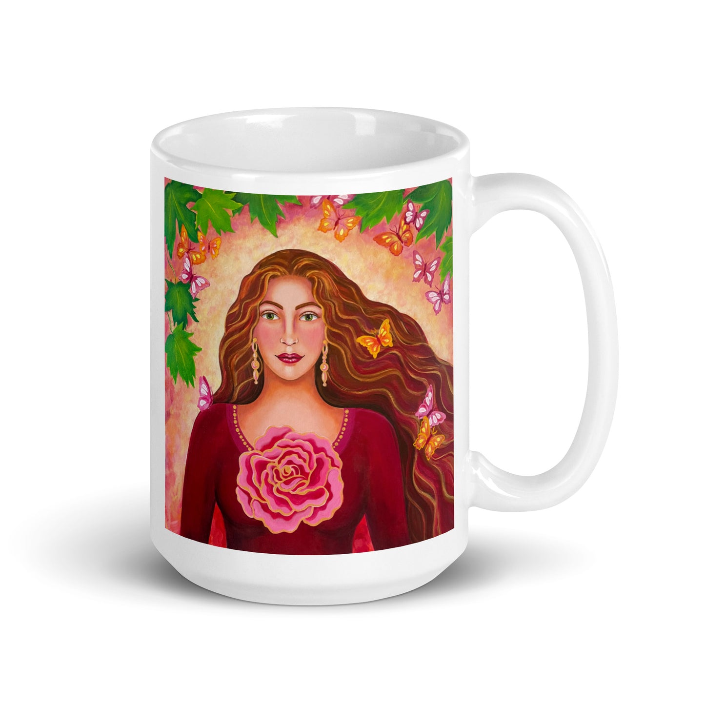 Magdalene's Rose Large Mug